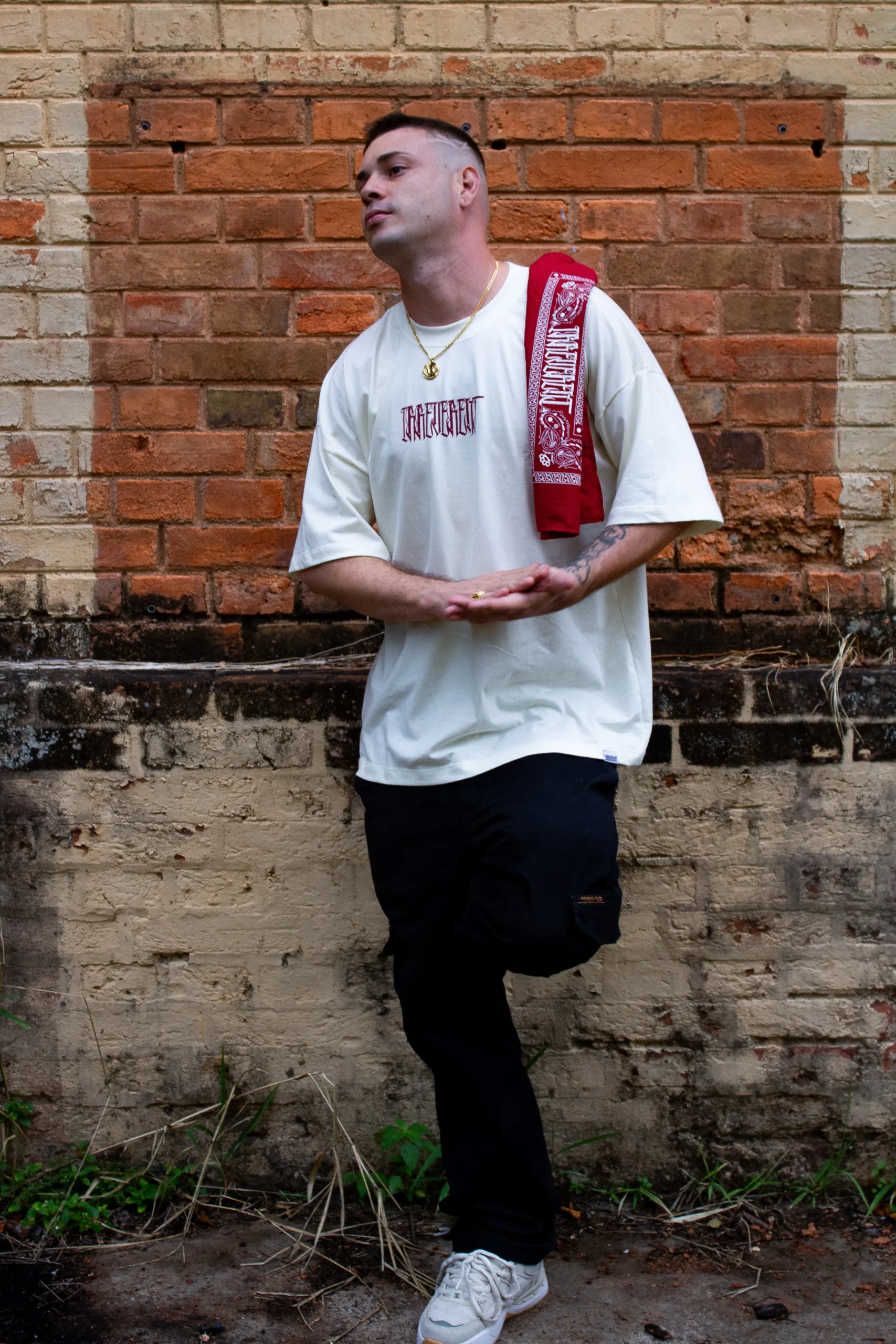 Camiseta Oversized Caxemira - Off white - Imagem 2